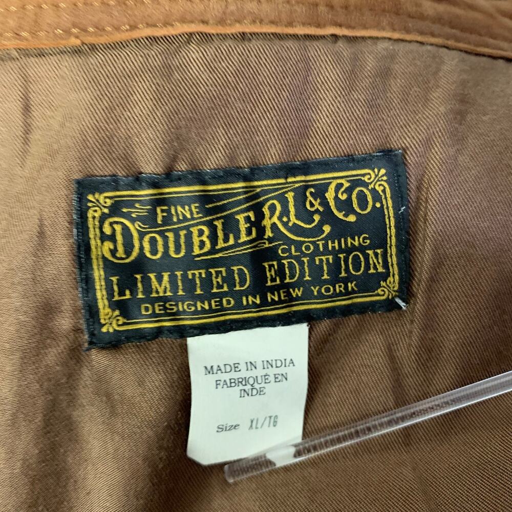 RRL by RALPH LAUREN Size XL Brown Embroidered Suede Western Jacket - Picture 7 of 9